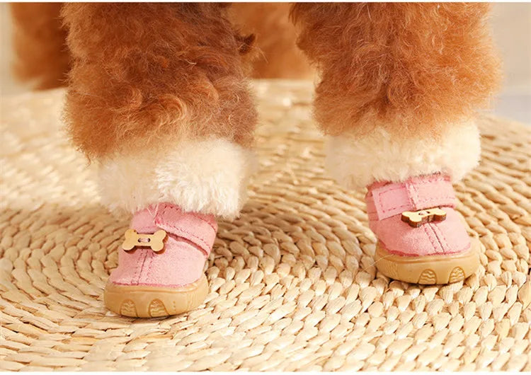 Warm Winter Boots for Small Dogs