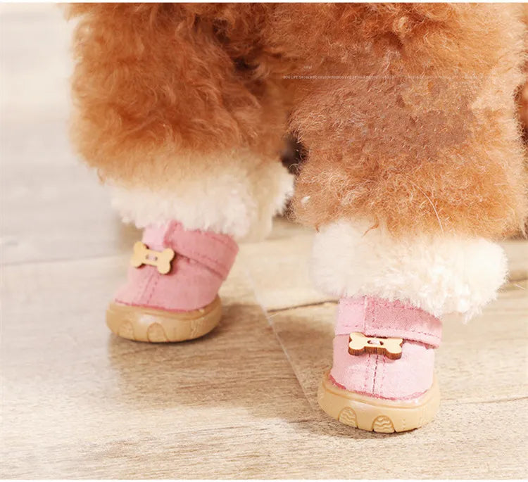 Warm Winter Boots for Small Dogs