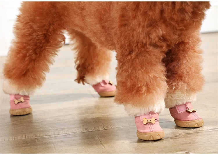 Warm Winter Boots for Small Dogs