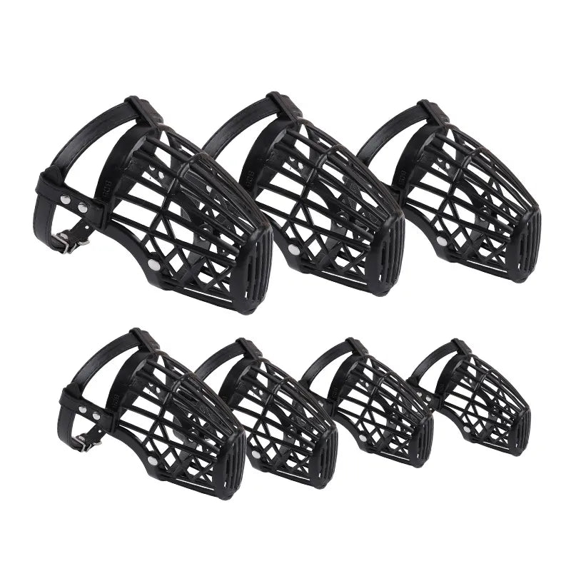 Soft Plastic and Leather Basket Muzzle